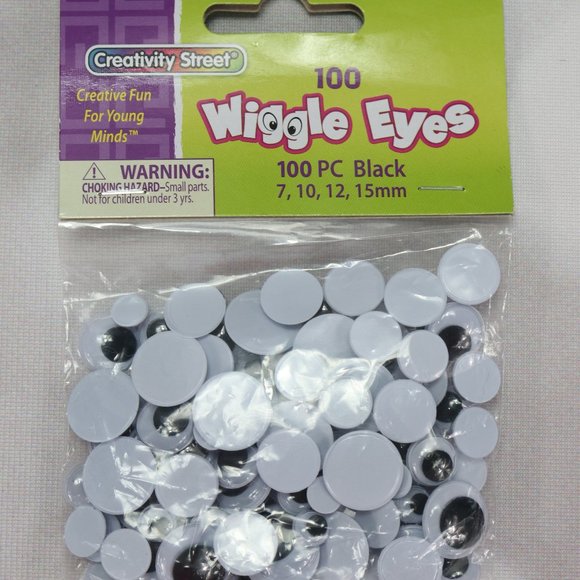 Creativity Street Assorted Wiggle Eyes, 100 Count - Picture 1 of 3